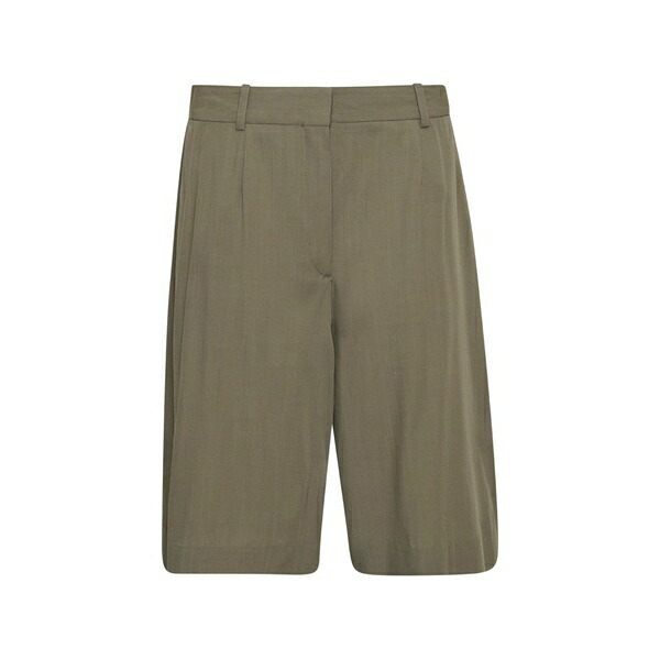 トーテム レディース 心地好いズボン下 ボトムス Wide-leg pleated shorts Neutrals