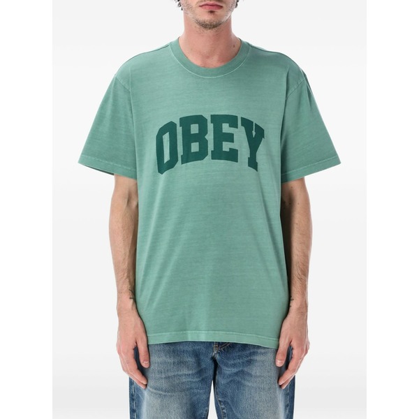 オベイ メンズ ティーシャツ トップス Collegiate t-shirt Green