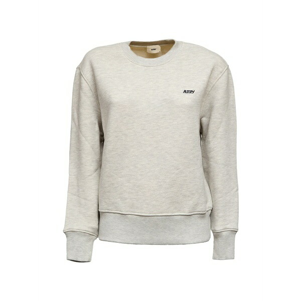 オートリー メンズ パーカー・スウェットシャツ アウター Logo embroidered crewneck sweatshirt Neutrals