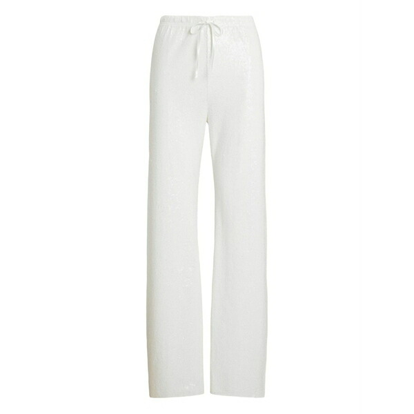 ラルフローレン レディース 心地好いズボン下 ボトムス Sequin-embellished trousers White