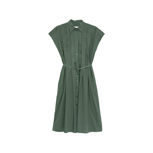ザカス  レディース 衣装 トップス Mimi pleated belted mini dress Green