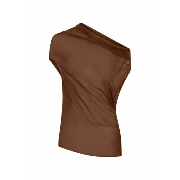 ニコラスカークウッド レディース プルオーバー トップス Ryanne asymmetric twisted blouse Brown