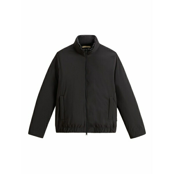 羊毛 一財産 メンズ 上衣＆上衣 アウター High-neck bomber padded jacket Black