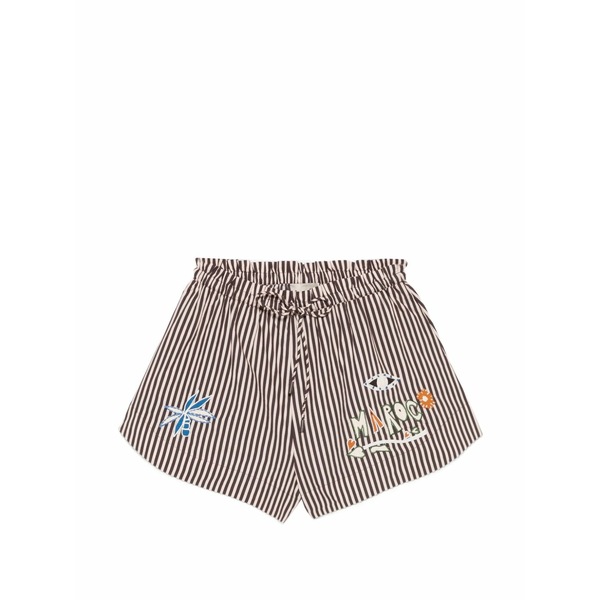 アレメ レディース 心地よいズボン下 ボトムス Sirocco striped trousers Neutrals