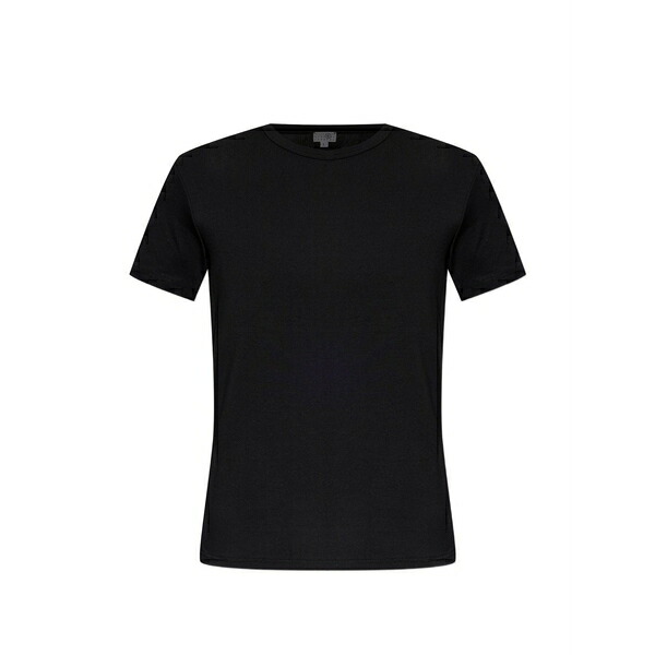 マルタンマルジェラ メンズ プルオーバー トップス Logo-patch t-shirt Black