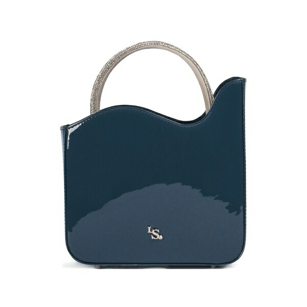 ル シラ レディース ハンドバック 御徒面子 Small ivy crystal-embellished tote bag  Blue