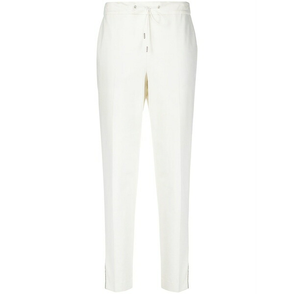 ファビアナ フィリッピ レディース 心地よいズボン下 ボトムス Slit cuff trousers White