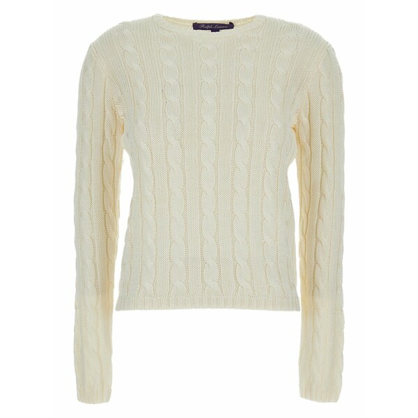 ラルフローレン レディース 編み物\u0026プルオーバー アウター Cable-knit sweater Neutrals