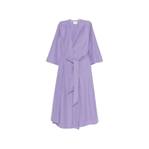 フォルテ フォルテ レディース 衣裳 トップス Belted dress Purple