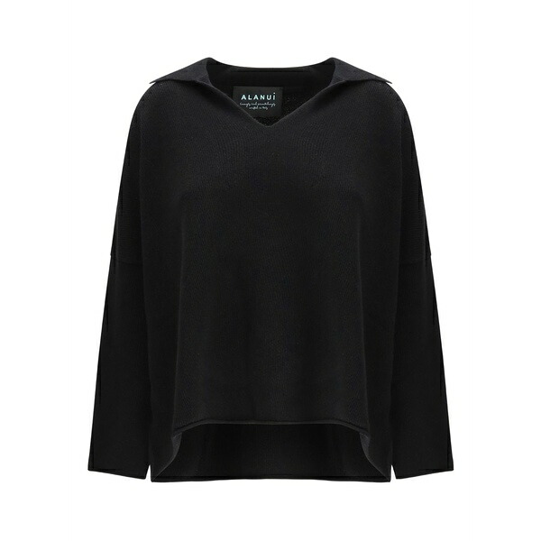 アラヌイ レディース 編み物\u0026プルオーバー アウター V-neck sweater  Black