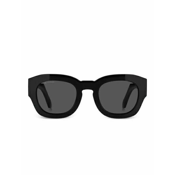 エトロ メンズ サングラス・アイウェア 付属物 Logo-embellished square sunglasses Black
