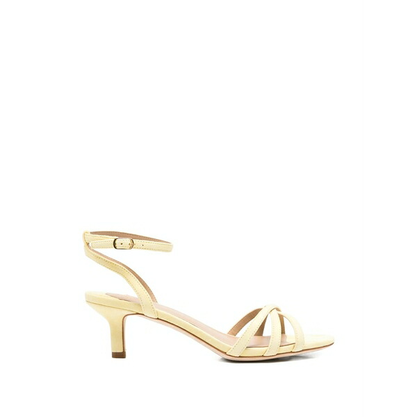 ラルフローレン レディース サンダル シューズ Kendyl crossover-strap suede sandals Yellow