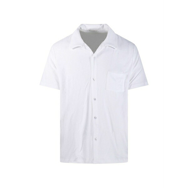 作り名 御召しもの メンズ プルオーバー トップス Pablo short-sleeved shirt White