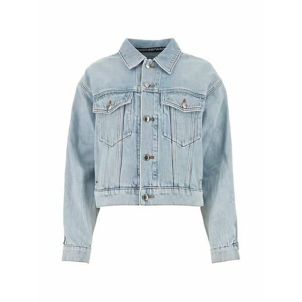 アレキサンダーワン レディース 上衣＆上衣 アウター Caged denim jacket Blue