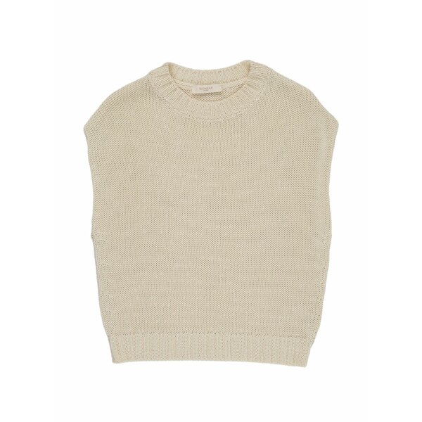 投げること御召しもの レディース 編み物\u0026プルオーバー アウター Zanone sleeveless cotton top Neutrals