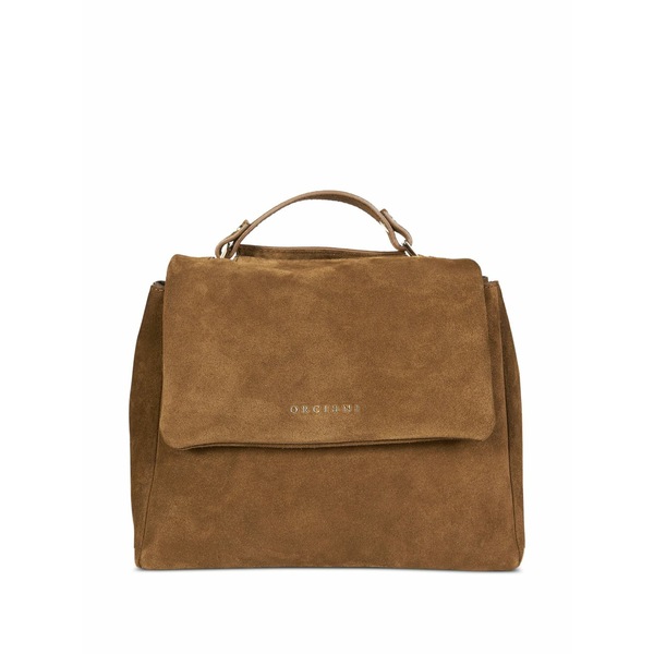 オルチアーニ レディース トートバッグ 御徒面子 Suede tote-bag Brown