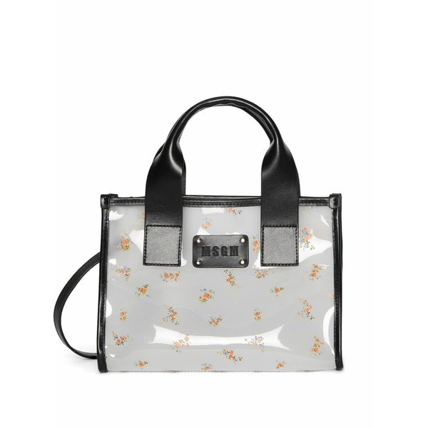 エムエスジイエム レディース トートバッグ 御徒面子 Floral handle tote bag White