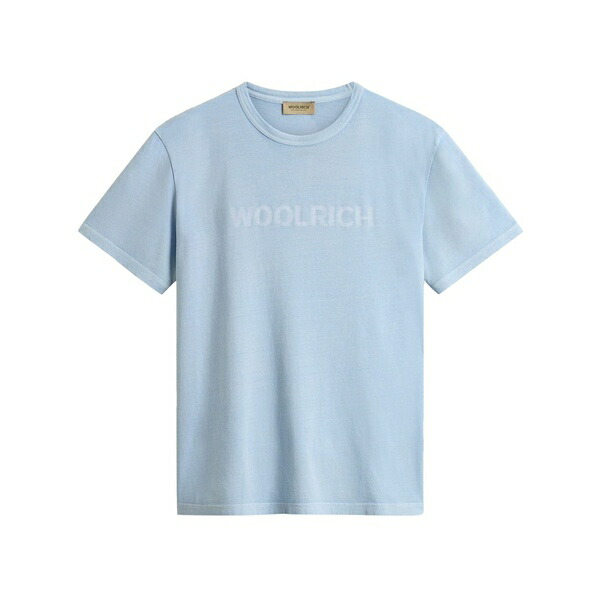 羊毛 一財産 メンズ ティーシャツ トップス Garment dyed t-shirt Blue