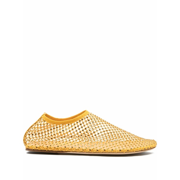 クリストファーエスバー レディース サンダル シューズ Crystal-embellished ballet flats Yellow