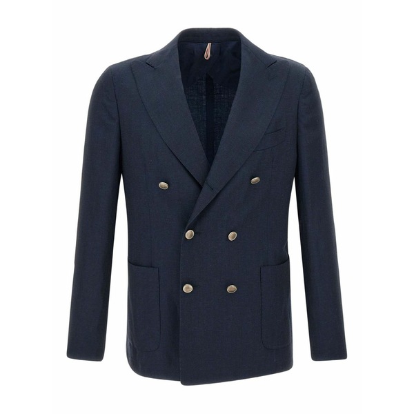 サンタニエロ メンズ 上衣＆上衣 アウター Double-breasted blazer Blue