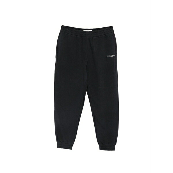 マルコポーロ レディース 心地よいズボン下 ボトムス Logo-print elasticated track pants Blue