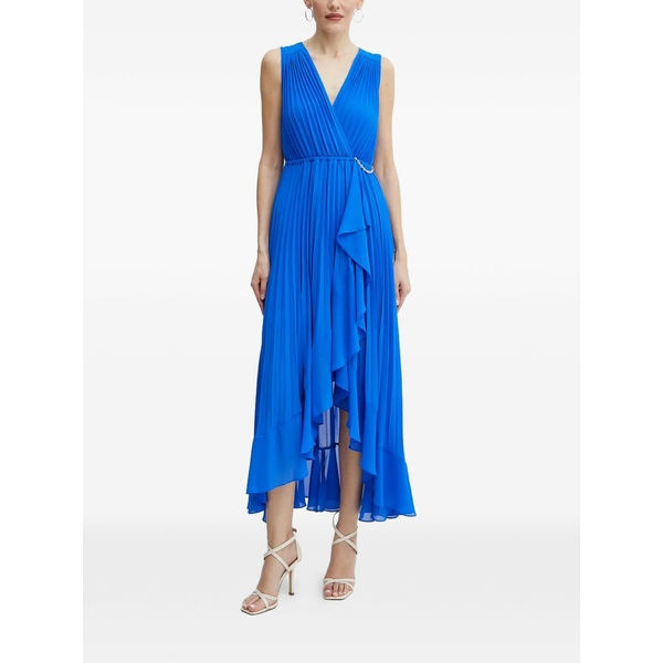 モーガンレーン レディース 衣裳 トップス Pleated chain MIDI dress Blue