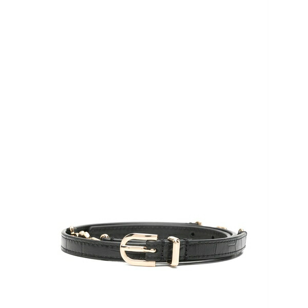 マージュ レディース 胴締め 佩び物 Buckle belt Black