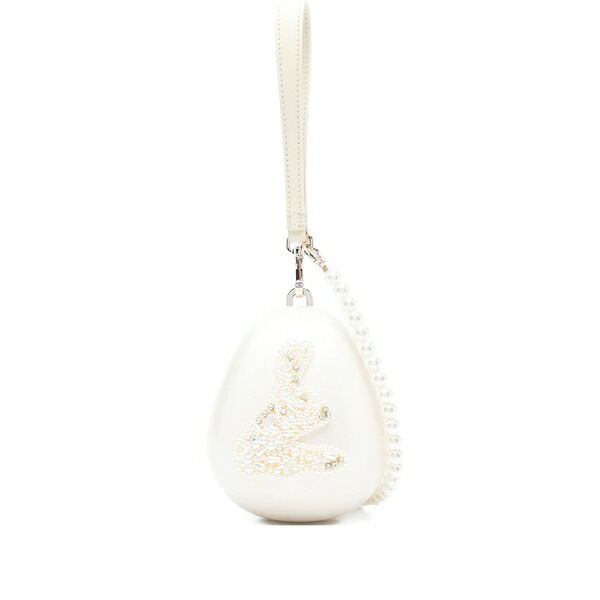 シモーネ・ロシャ レディース ハンドバック 御徒面子 Mini hare cross body bag White