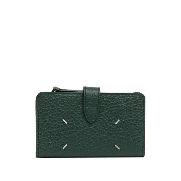 マルタンマルジェラ レディース 金入れ 付属物 Four stitches zip wallet Green