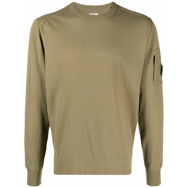 シーピーカンパニー メンズ パーカー・スウェットシャツ アウター Lens-detail sweatshirt Brown