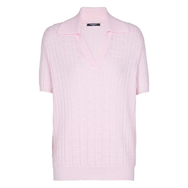 バルマン レディース プルオーバー トップス Monogram-pattern top Pink