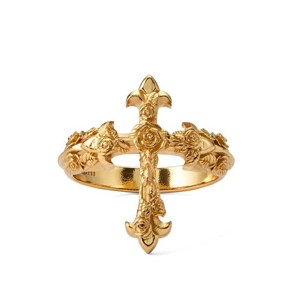 エマニュエレ ビコッキ メンズ 輪っか 佩び物 Fleury cross ring Gold