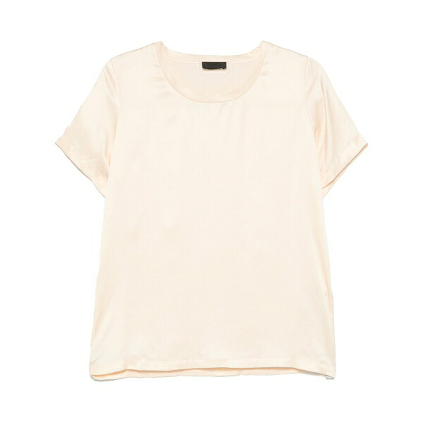 リュージョー レディース ティーシャツ トップス Satin t-shirt Neutrals