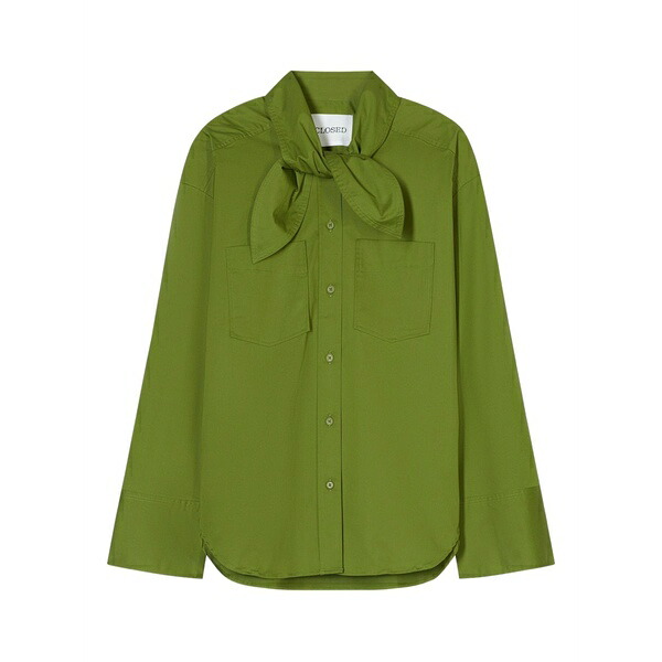 クローズド レディース プルオーバー トップス Scarf shirt  Green