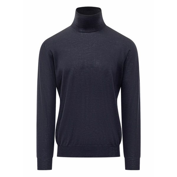 フィリッポ デ ラウレンティス メンズ 編み物\u0026プルオーバー アウター Roll-neck long-sleeve sweater Blue