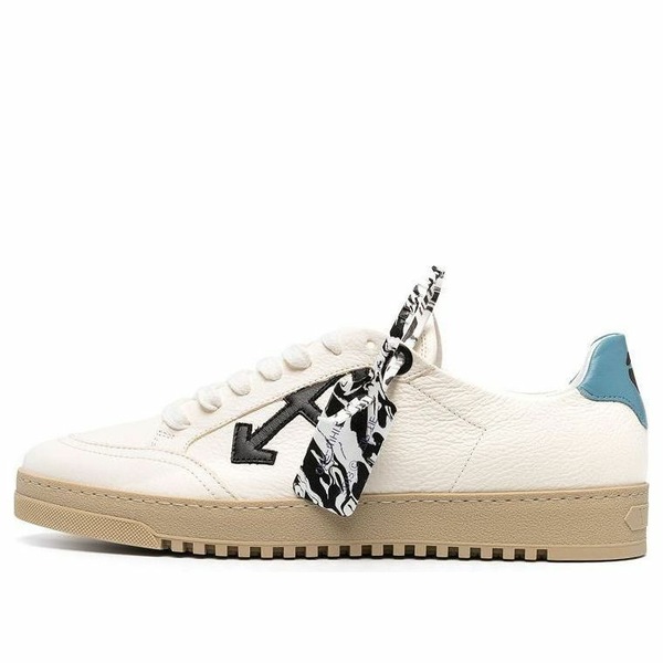 Off-White オフホワイト メンズ スニーカー 【Off-White Dunk Low Spliced Laces 'White Blue Tan' OMIA042R21LEA0010110】 サイズ US_8(26.0cm)|asty