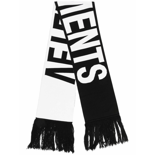 期間限定３０％ＯＦＦ！ VETEMENTS ヴェトモン マフラー・ストール・スカーフ アクセサリー メンズ Scarves Black 
