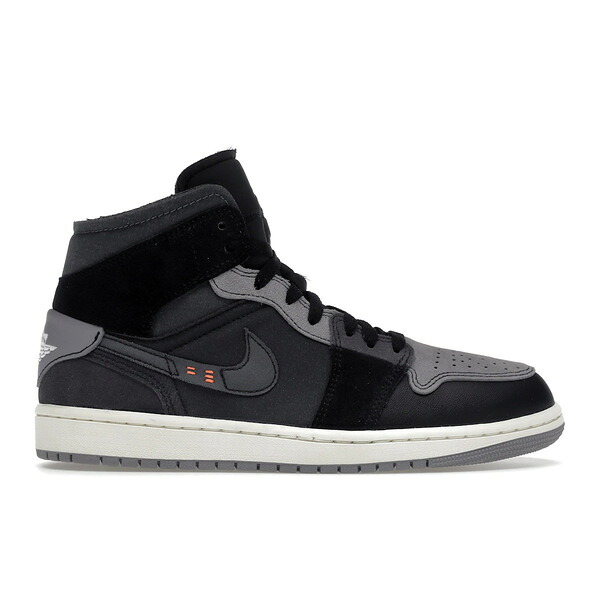 Jordan ジョーダン メンズ スニーカー 【Jordan 1 Mid Craft Inside Out Black】 サイズ US_9.5(27.5cm) Black/Grey-Orange｜asty