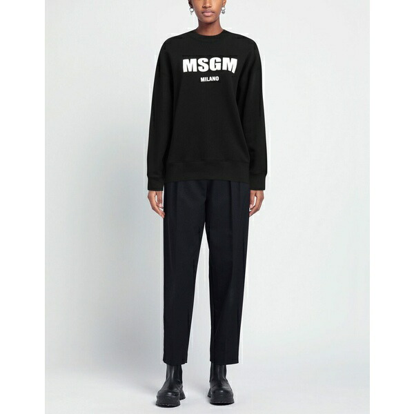室内搬入設置無料 MSGM エムエスジイエム パーカー・スウェットシャツ アウター レディース Sweatshirts Black 