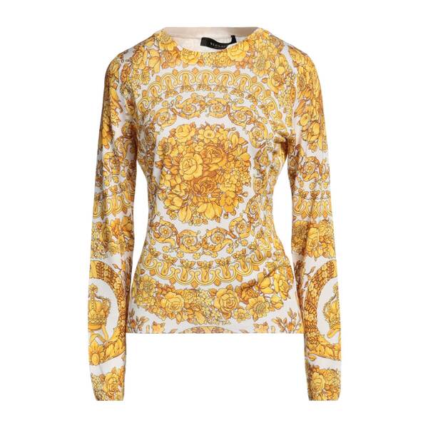 【貨物輸送無料】 ヴェルサーチ レディース 編み物\u0026スウェーター アウター Sweaters Yellow