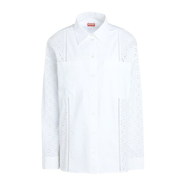 【送料無料】 ケンゾー レディース シャツ トップス Shirts White|asty