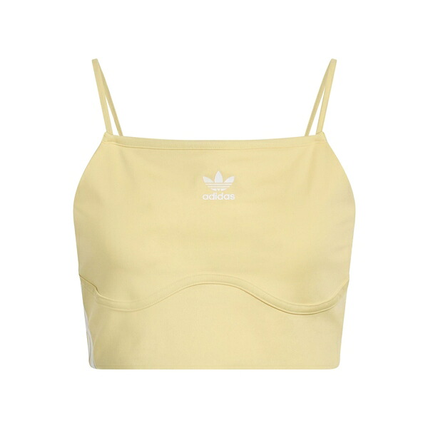 【送料無料】 アディダス レディース Tシャツ トップス Tops Yellow|asty