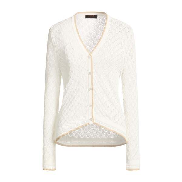 【貨物輸送無料】 ムーレー レディース ジレー アウター Cardigans White