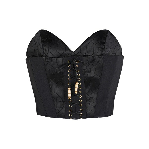 【貨物輸送無料】 エリザベスフランキ レディース プルオーバー トップス Tops Black