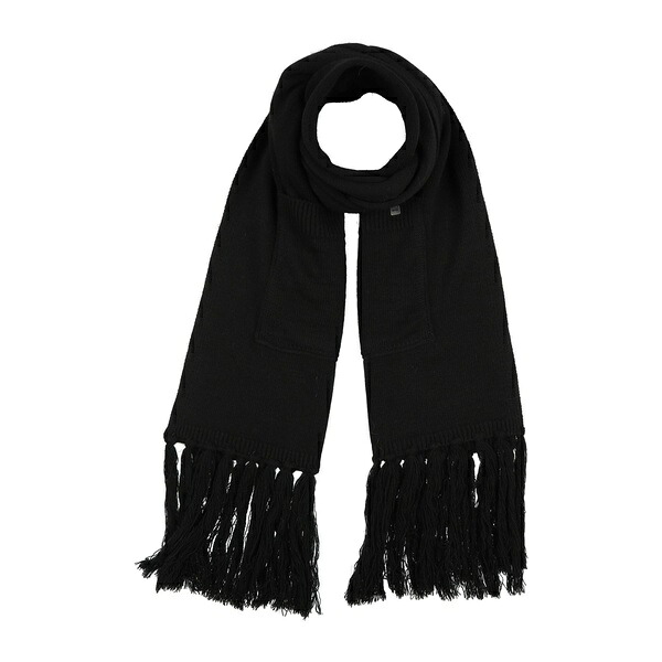 【送料無料】 マニラグレース レディース マフラー・ストール・スカーフ アクセサリー Scarves Black|asty