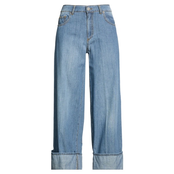 【送料無料】 ル ストレーゲ レディース デニムパンツ ボトムス Jeans Blue|asty