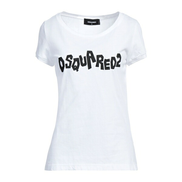 【貨物輸送無料】 ディースクエアード レディース プルオーバー トップス T-shirts White