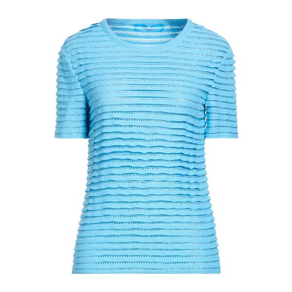 【貨物輸送無料】 エルマンノ シェルヴィーノ レディース 編み物\u0026プルオーバー アウター Sweaters Azure