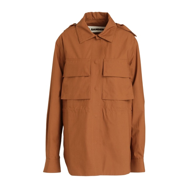 【送料無料】 ジル・サンダー レディース ジャケット&ブルゾン アウター Overcoats & Trench Coats Brown|asty
