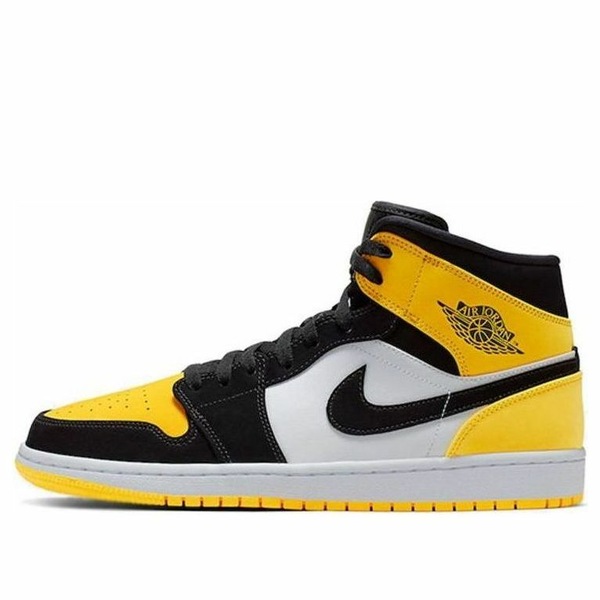 Jordan ジョーダン メンズ スニーカー  【Air Jordan 1 Mid SE \u0027Yellow Toe\u0027 852542-071】  大きさ US_12.5(30.5糎)